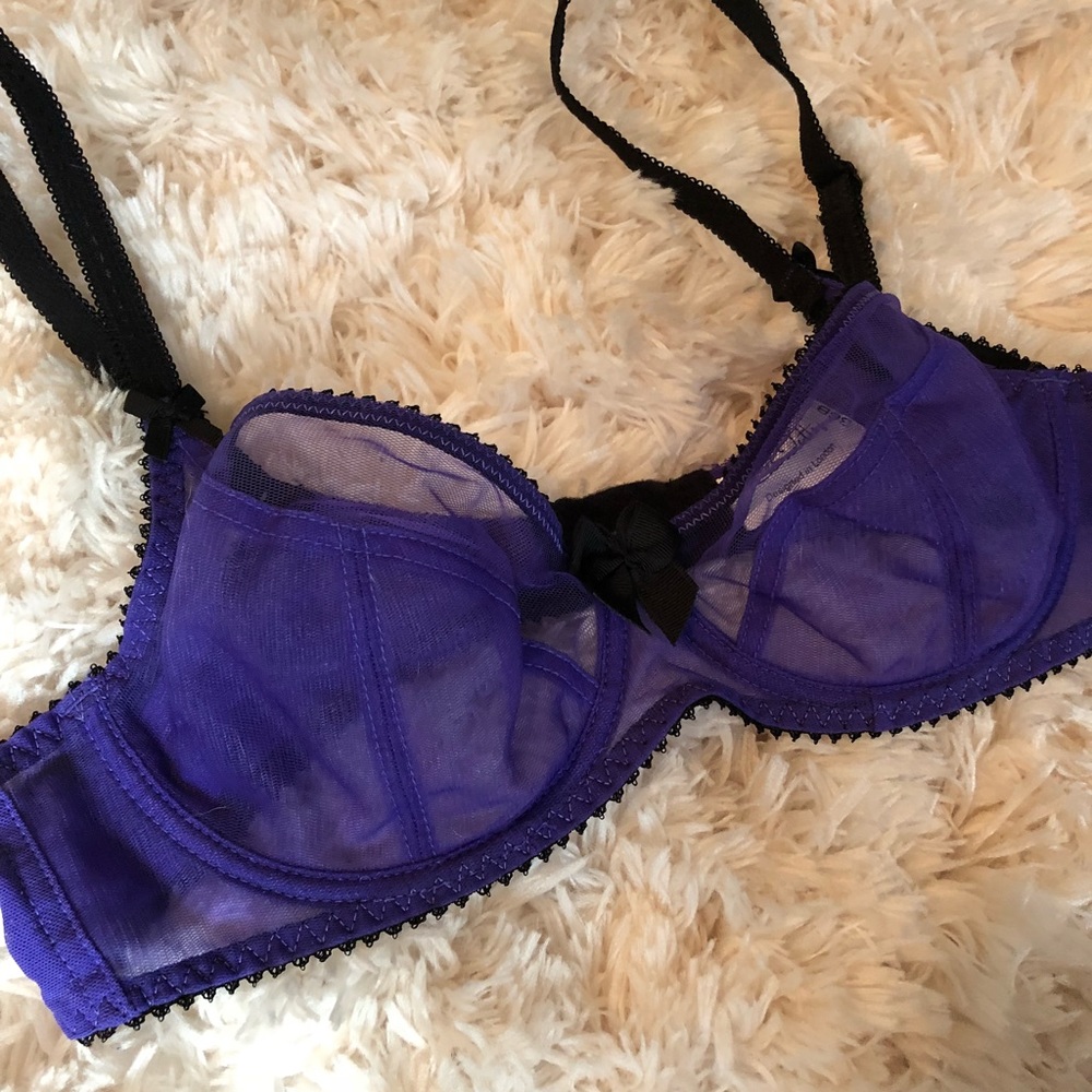 Claudette Purple Mesh Bra 💜
